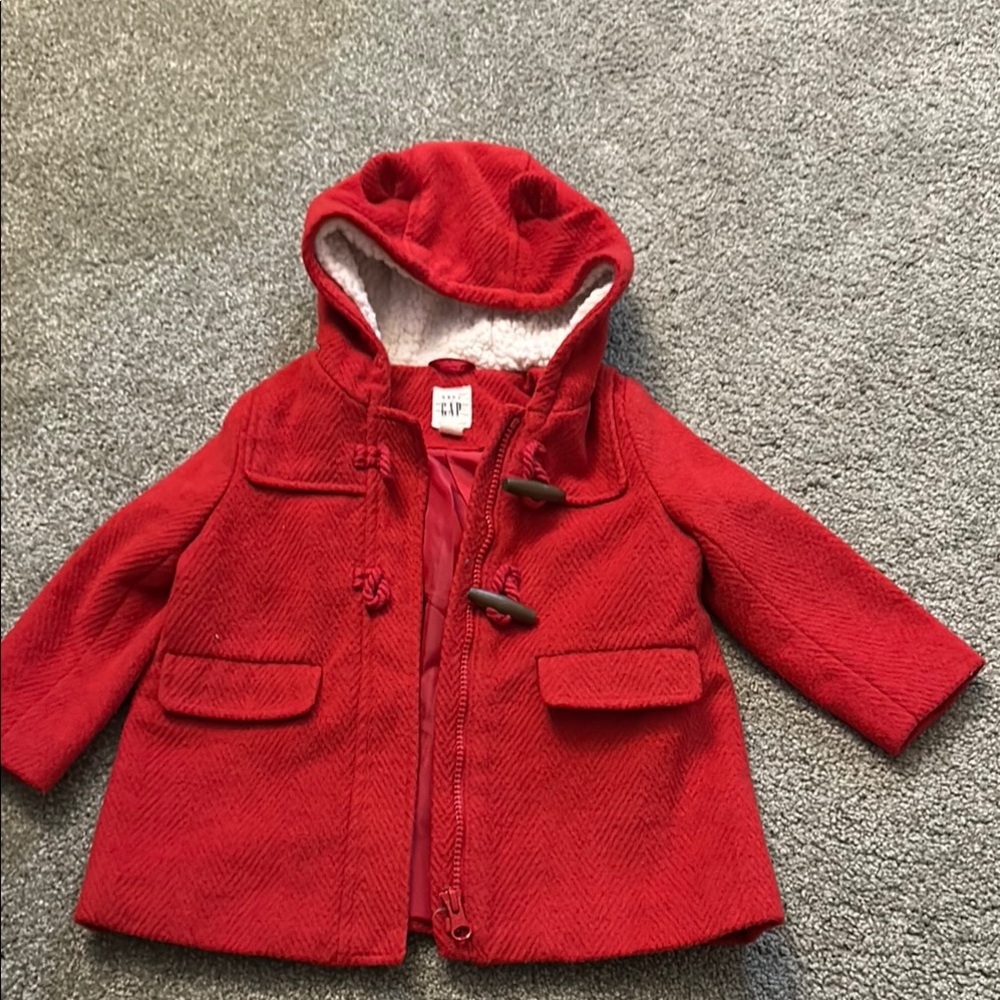 Gap Kids Red Hooded Coat